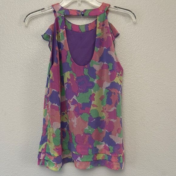 ECI Colorful Ruffle Sleeveless Top - Picture 2 of 5